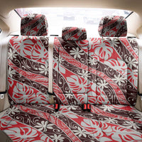Uteute Tahiti Tiare Monstera Back Car Seat Cover Polynesian Pattern Curve Style - Polynesian Pride