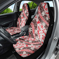 Uteute Tahiti Tiare Monstera Car Seat Cover Polynesian Pattern Curve Style - Polynesian Pride