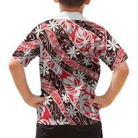 Uteute Tahiti Tiare Monstera Family Matching Short Sleeve Bodycon Dress and Hawaiian Shirt Polynesian Pattern Curve Style - Polynesian Pride