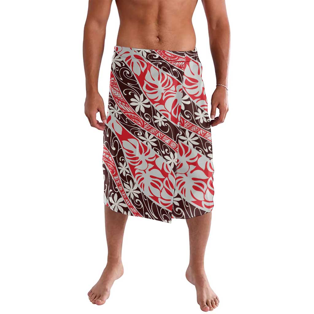 Uteute Tahiti Tiare Monstera Lavalava Polynesian Pattern Curve Style - Polynesian Pride