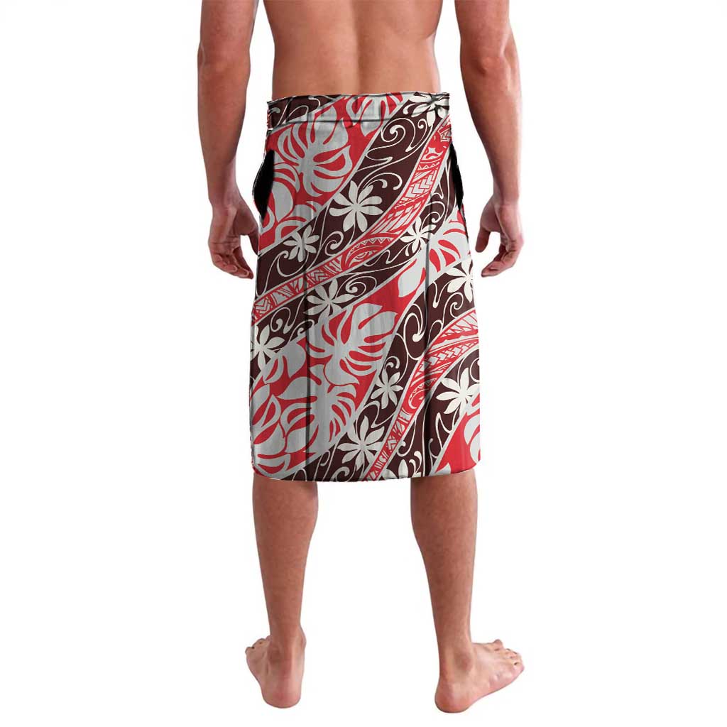 Uteute Tahiti Tiare Monstera Lavalava Polynesian Pattern Curve Style - Polynesian Pride