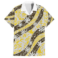 Rearea Tahiti Tiare Monstera Family Matching Short Sleeve Bodycon Dress and Hawaiian Shirt Polynesian Pattern Curve Style - Polynesian Pride