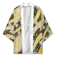 Rearea Tahiti Tiare Monstera Kimono Polynesian Pattern Curve Style - Polynesian Pride
