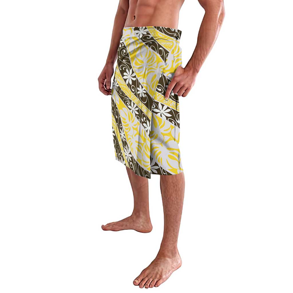 Rearea Tahiti Tiare Monstera Lavalava Polynesian Pattern Curve Style - Polynesian Pride