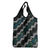 Taniko Aotearoa Mix Paua Shell Grocery Bag Niho Taniwha Turquoise Glitter
