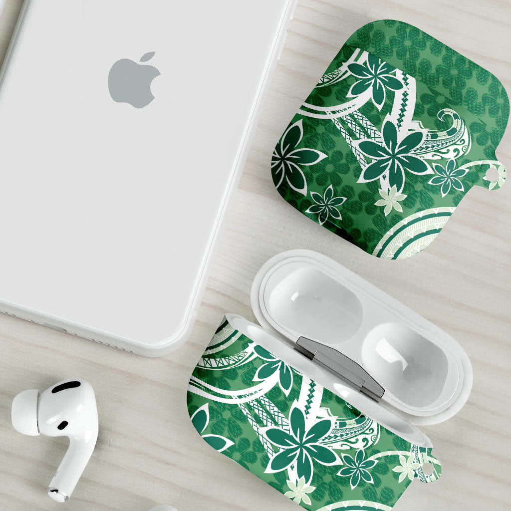 Hawaii Pupuala Plumeria Green AirPods Case Polynesian Pattern LT01 - Polynesian Pride