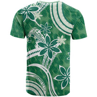 Hawaii Pupuala Plumeria Green T Shirt Polynesian Pattern LT01 - Polynesian Pride