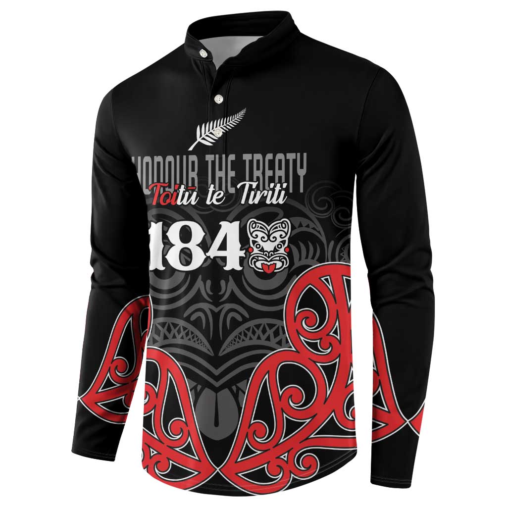 Toitu Te Tiriti 1840 Aotearoa Button Sweatshirt Stand Together Stand Stronger