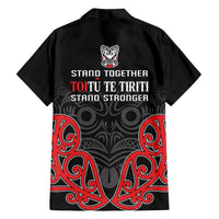 Toitu Te Tiriti 1840 Aotearoa Family Matching Tank Maxi Dress and Hawaiian Shirt Stand Together Stand Stronger