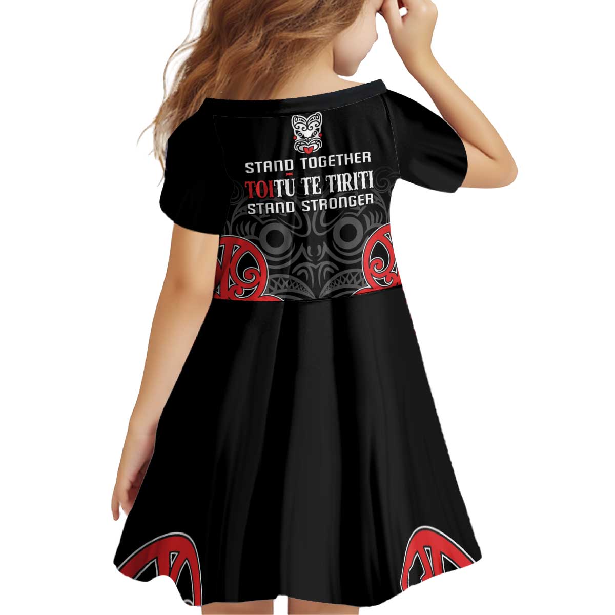 Toitu Te Tiriti 1840 Aotearoa Kid Short Sleeve Dress Stand Together Stand Stronger