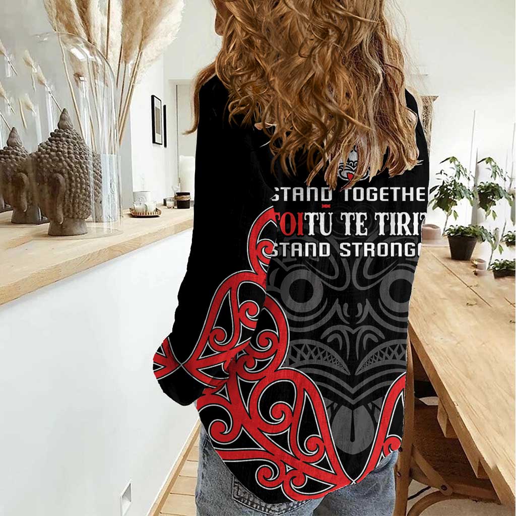 Toitu Te Tiriti 1840 Aotearoa Women Casual Shirt Stand Together Stand Stronger