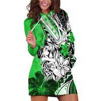 Polynesian Valentine Hoodie Dress Couple Floral Unique Green Version LT01 Green - Polynesian Pride
