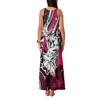 Polynesian Valentine Family Matching Tank Maxi Dress and Hawaiian Shirt Couple Floral Unique Pink Version LT01 - Polynesian Pride