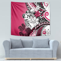 Polynesian Valentine Tapestry Couple Floral Unique Pink Version LT01 - Polynesian Pride