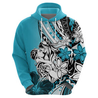 Polynesian Valentine Zip Hoodie Couple Floral Unique Sky Blue Version LT01 - Polynesian Pride