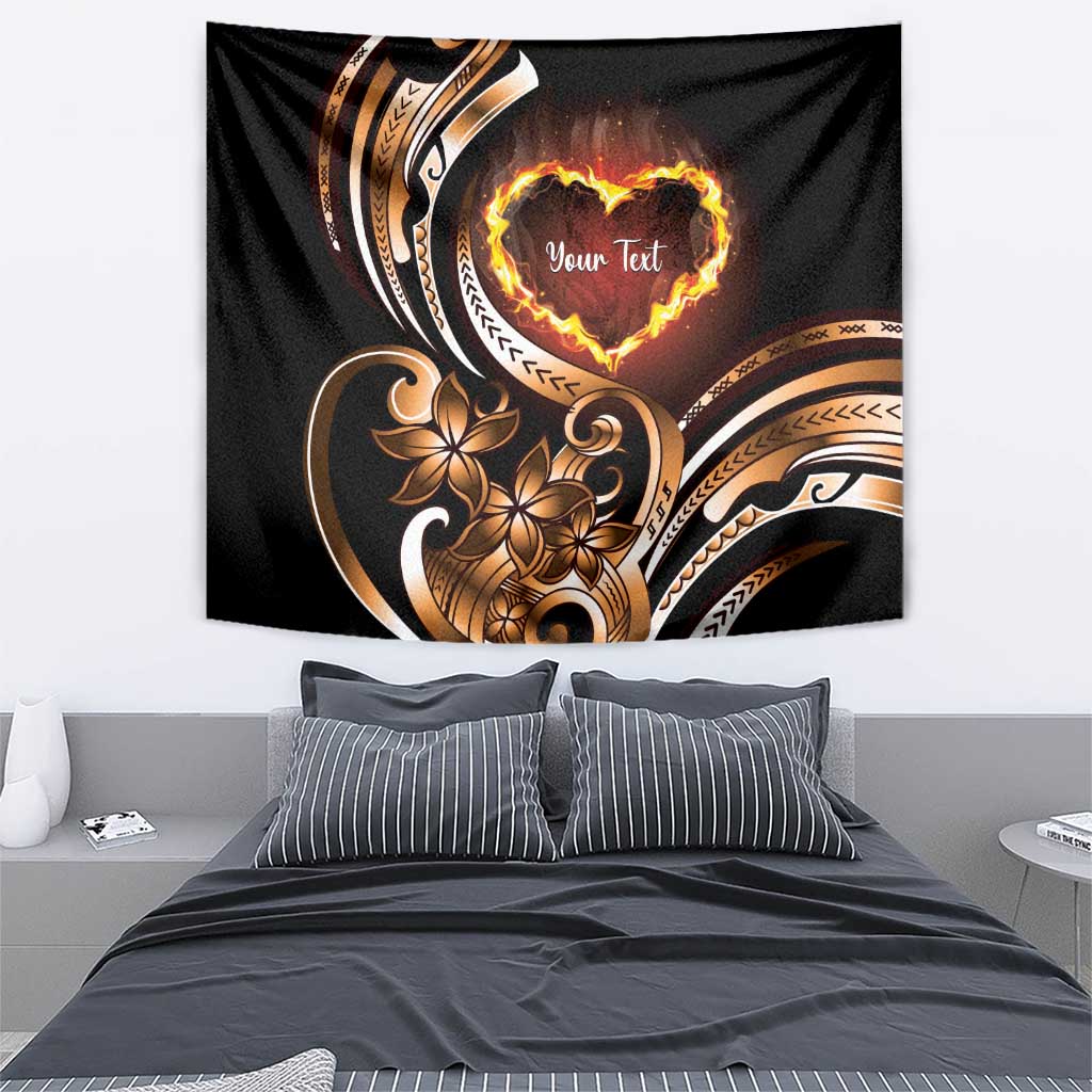 Personalised Polynesian Fiery Heart Tapestry Passionate Love LT01 - Polynesian Pride