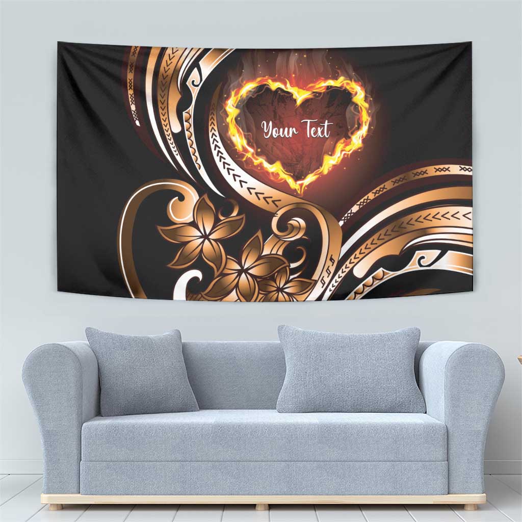 Personalised Polynesian Fiery Heart Tapestry Passionate Love LT01 - Polynesian Pride