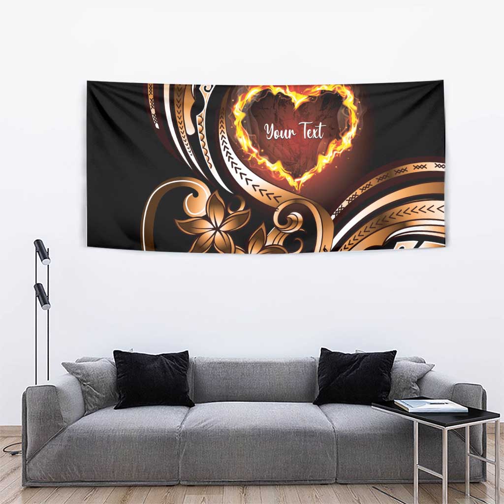 Personalised Polynesian Fiery Heart Tapestry Passionate Love LT01 - Polynesian Pride