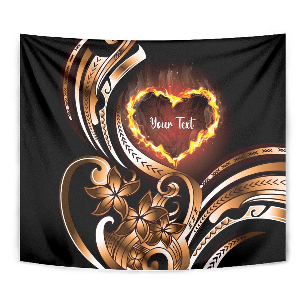 Personalised Polynesian Fiery Heart Tapestry Passionate Love LT01 - Polynesian Pride