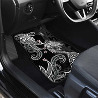 Polynesian Mermaid Plumeria Tribal Tattoo Car Mats