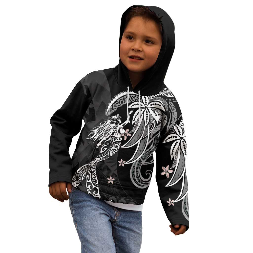 Polynesian Mermaid Plumeria Tribal Tattoo Kid Hoodie LT01 - Polynesian Pride