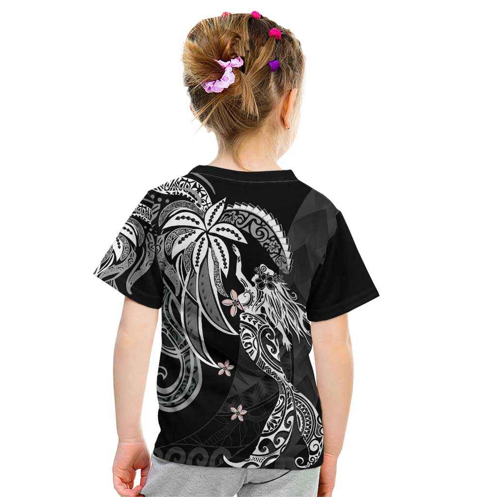 Polynesian Mermaid Plumeria Tribal Tattoo Kid T Shirt LT01 - Polynesian Pride