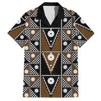 Fiji Brown Masi Pattern Hawaiian Shirt Fijian Tapa