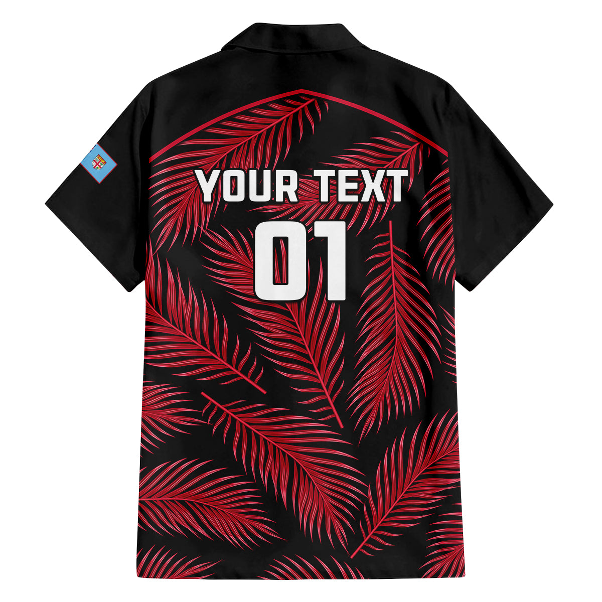 custom-fiji-rugby-family-matching-off-shoulder-long-sleeve-dress-and-hawaiian-shirt-flying-fijians-red-palm-tree-version