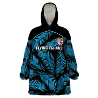 custom-fiji-rugby-wearable-blanket-hoodie-flying-fijians-blue-palm-tree-version