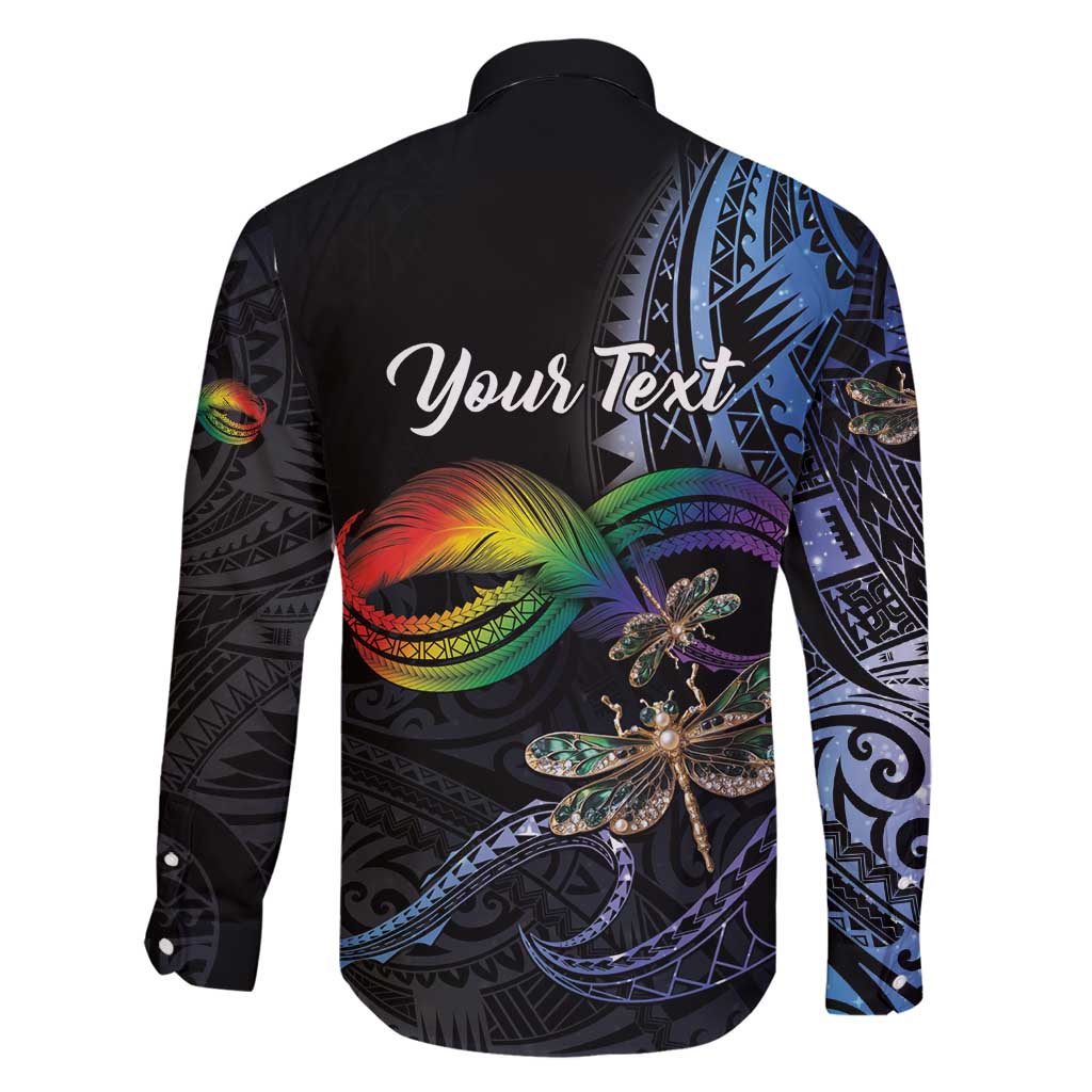 Personalised Polynesian Memorial Family Matching Tank Maxi Dress and Hawaiian Shirt As Long As I Breathe You'll Be Remembered