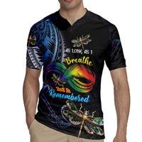 Personalised Polynesian Memorial Rugby Jersey As Long As I Breathe You'll Be Remembered