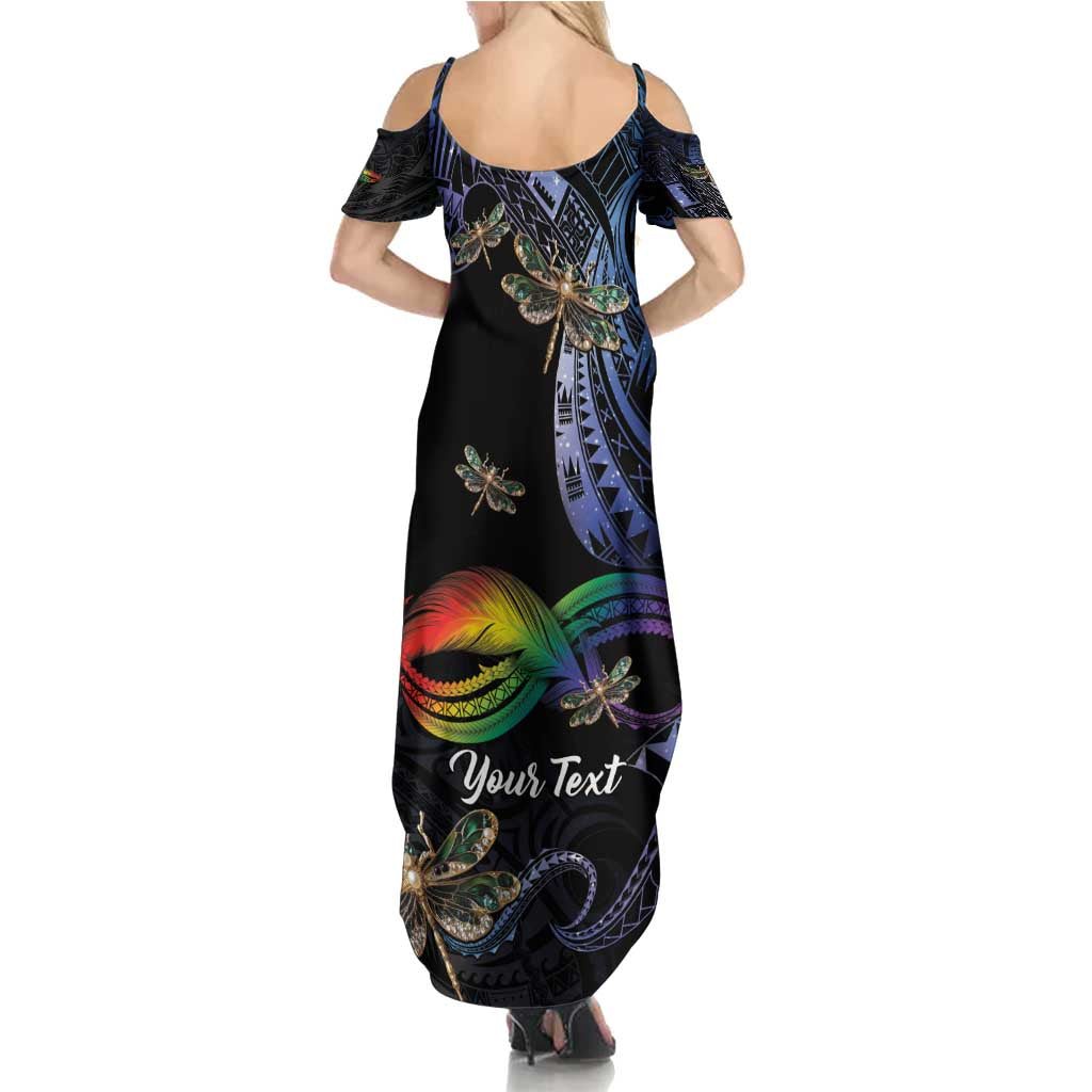 Personalised Polynesian Memorial Summer Maxi Dress As Long As I Breathe You'll Be Remembered