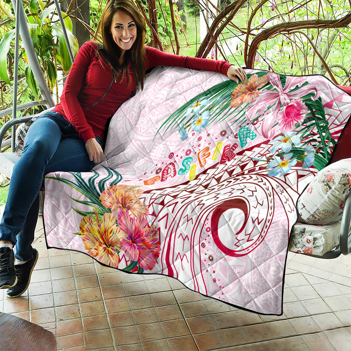 Pasifika Festival Quilt Tribal Pattern Tropical Style LT01 - Polynesian Pride