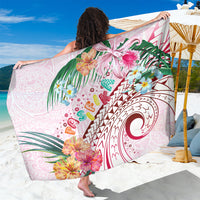 Pasifika Festival Sarong Tribal Pattern Tropical Style LT01 One Size 44 x 66 inches Pink - Polynesian Pride
