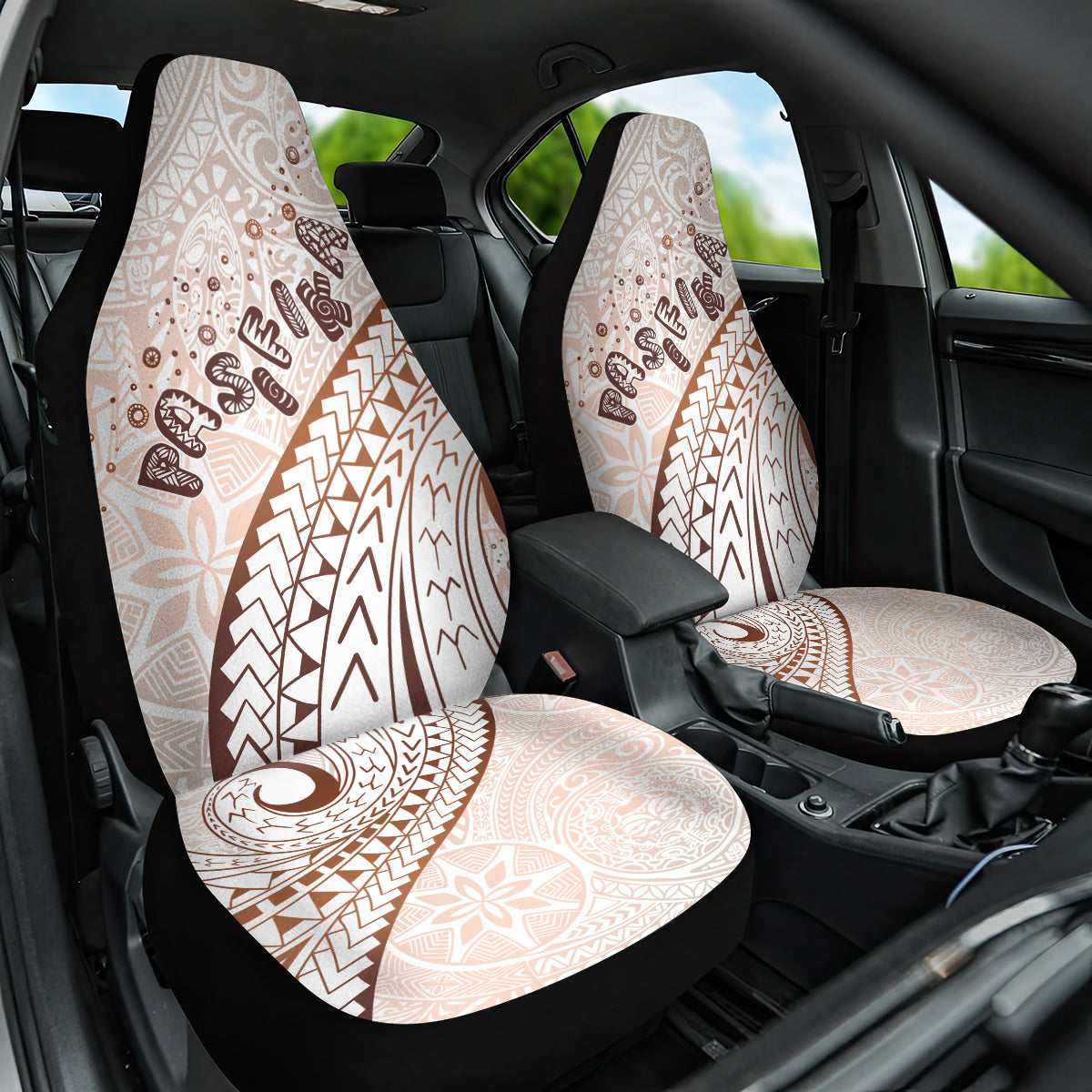 Pasifika Festival Car Seat Cover Vintage Tribal Pattern
