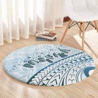 Pasifika Festival Round Carpet Tribal Pattern Blue Version LT01 - Polynesian Pride