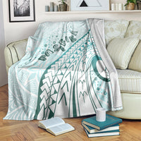 Pasifika Festival Blanket Tribal Pattern Teal Version