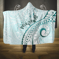 Pasifika Festival Hooded Blanket Tribal Pattern Teal Version LT01 One Size Teal - Polynesian Pride