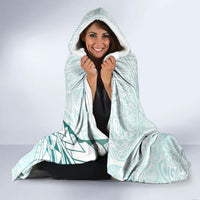 Pasifika Festival Hooded Blanket Tribal Pattern Teal Version LT01 - Polynesian Pride