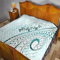 Pasifika Festival Quilt Tribal Pattern Teal Version LT01 - Polynesian Pride