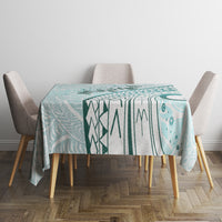 Pasifika Festival Tablecloth Tribal Pattern Teal Version LT01 - Polynesian Pride