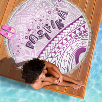 Pasifika Festival Beach Blanket Tribal Pattern Lilac Version