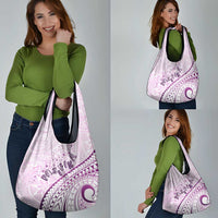 Pasifika Festival Grocery Bag Tribal Pattern Lilac Version