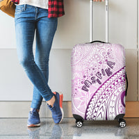 Pasifika Festival Luggage Cover Tribal Pattern Lilac Version LT01 - Polynesian Pride