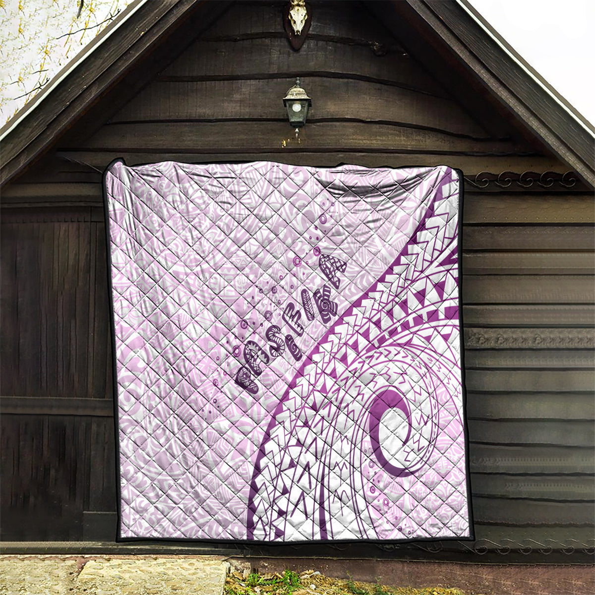Pasifika Festival Quilt Tribal Pattern Lilac Version LT01 - Polynesian Pride