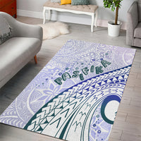 Pasifika Festival Area Rug Tribal Pattern Violet Version
