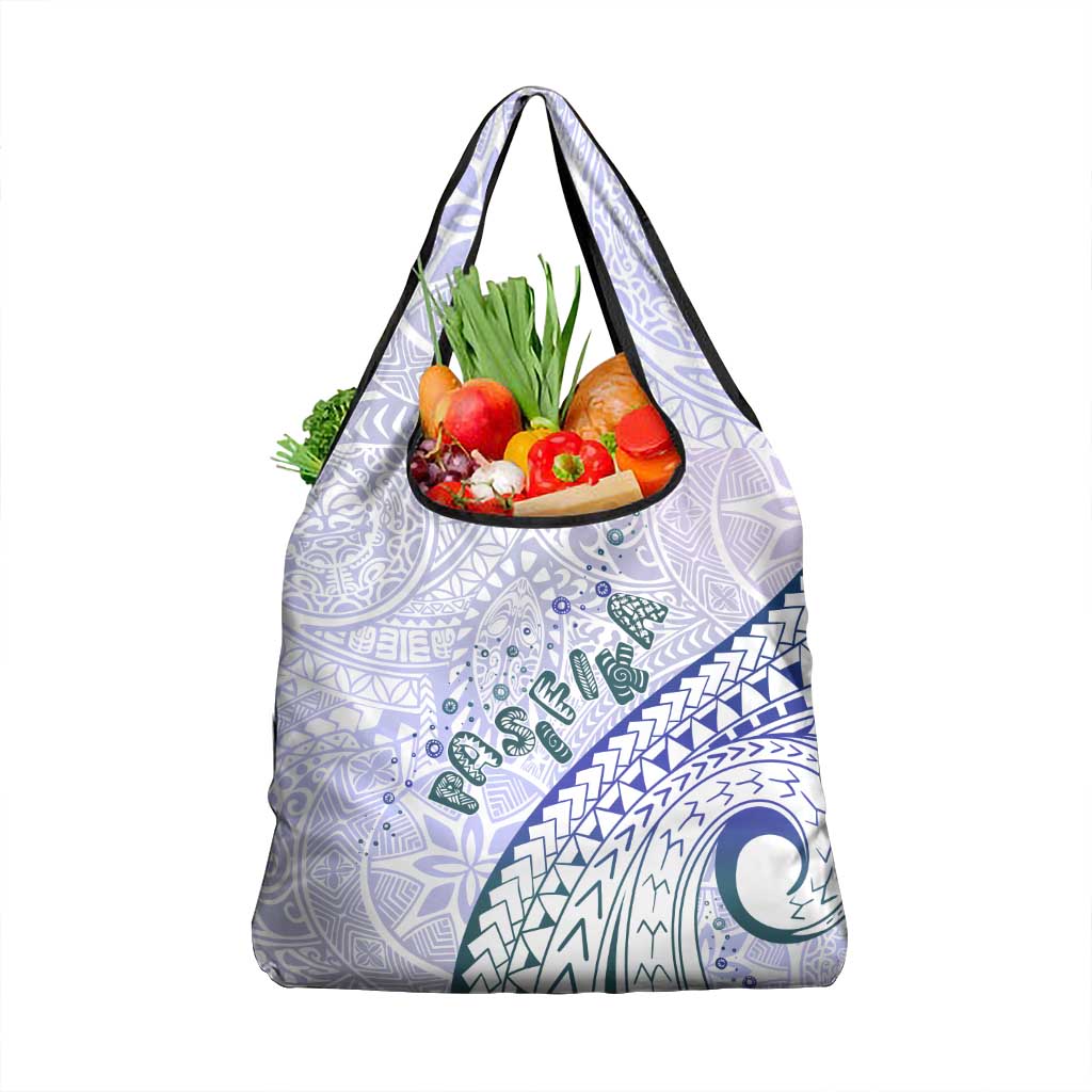 Pasifika Festival Grocery Bag Tribal Pattern Violet Version