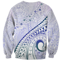 Pasifika Festival Sweatshirt Tribal Pattern Violet Version LT01 - Polynesian Pride