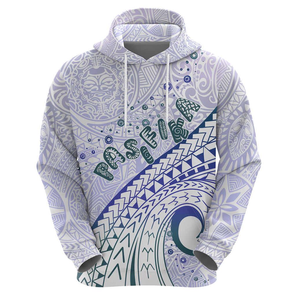 Pasifika Festival Zip Hoodie Tribal Pattern Violet Version LT01 - Polynesian Pride