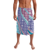 Hawaiian Quilt Pattern Lavalava Purple Blue Color Mixed - Polynesian Pride